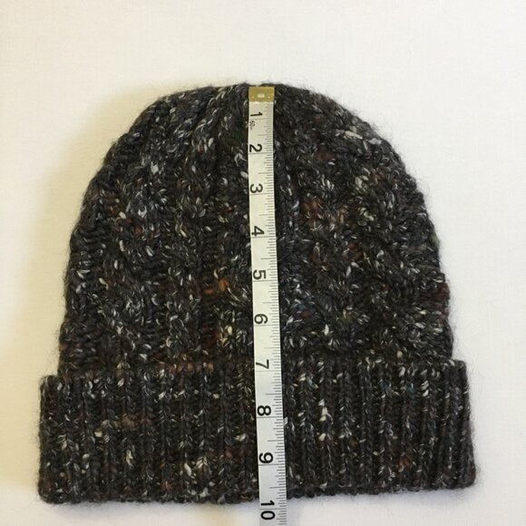 INTERMIX Italian Yan Womens Beanie Brown Multi-Color Wool Silk Blend One Size - Picture 8 of 12